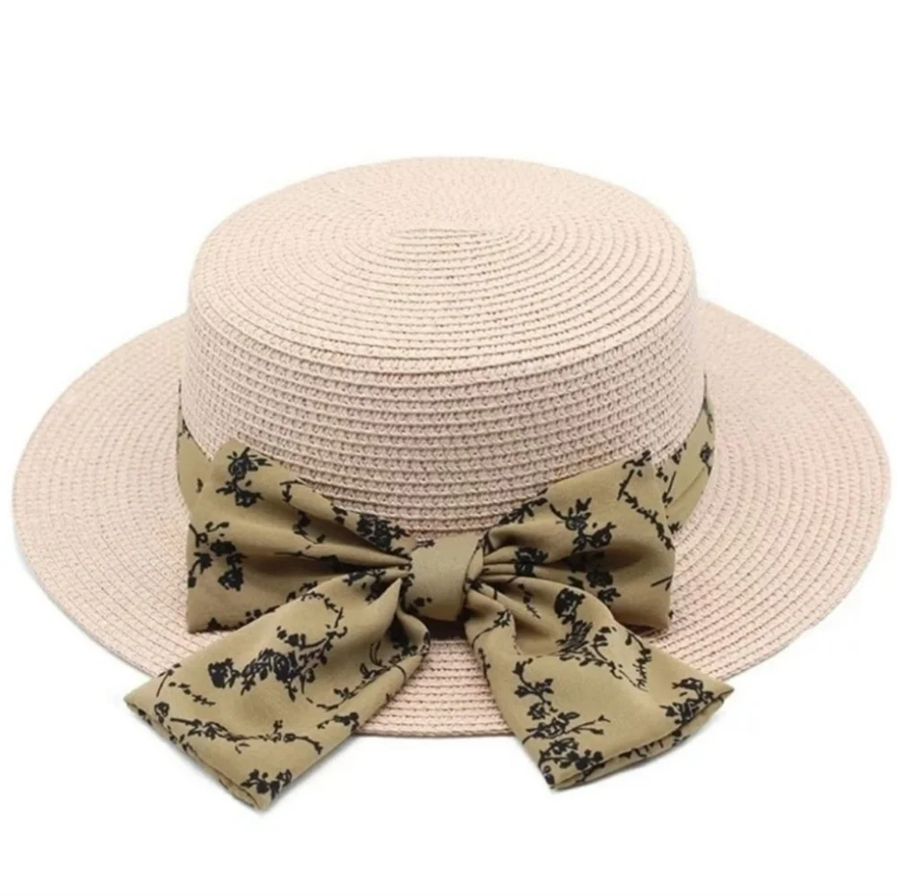 Light Pink Straw Hat